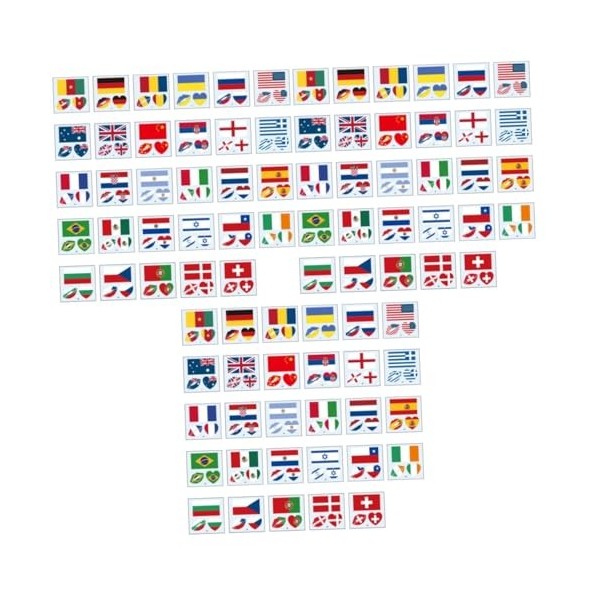 POPETPOP 464 Pcs Autocollants De Drapeau Accessoires Du 4 Juillet Autocollants DOrdinateur Portable En Vrac Du 4 Juillet Pou