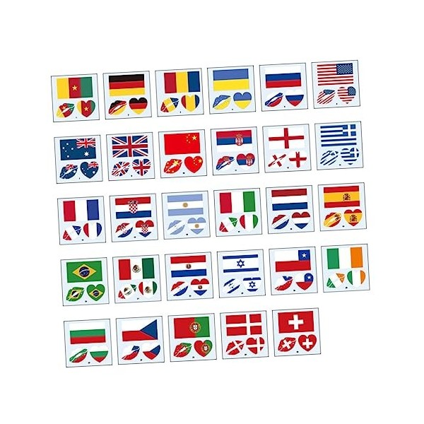 POPETPOP 464 Pcs Autocollants De Drapeau Accessoires Du 4 Juillet Autocollants DOrdinateur Portable En Vrac Du 4 Juillet Pou