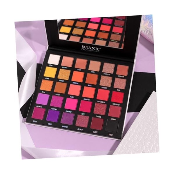 FRCOLOR Lot de 2 30 fards à paupières accessoires de maquillage palette cosmétique mat plateau