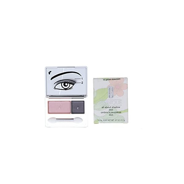 Clinique CCQ04404 All About Shadow Duo Fard à Paupières Yeux 2,20 g