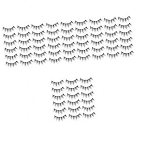 Didiseaon 80 Paires Cils Pestañas Postizas Noir Artificiel Fournitures De Maquillage 3d Masse Imitation Vison Positionner