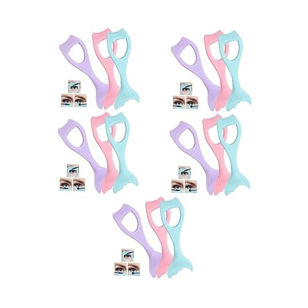 FRCOLOR 9 Pièces Artefact Auxiliaire Eye-liner Outil De Copain De Cils Aide Guide Des Cils Bouclier De Cils Protège-cils Masc