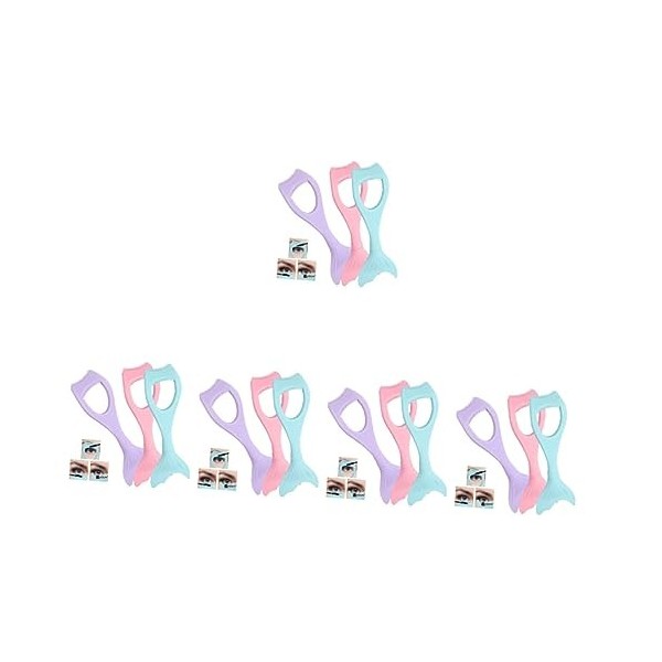 FRCOLOR 9 Pièces Artefact Auxiliaire Eye-liner Outil Séparateur De Cils Bouclier De Mascara Outil Daide Aux Cils Protège-cil