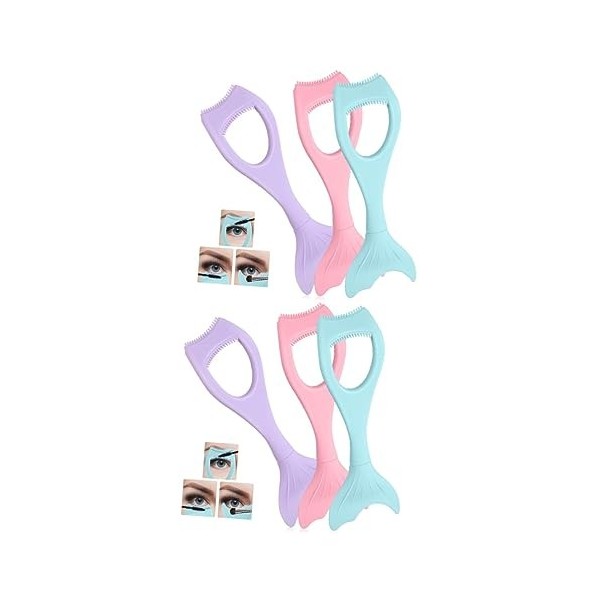 FRCOLOR 9 Pièces Artefact Auxiliaire Eye-liner Outil Séparateur De Cils Bouclier De Mascara Outil Daide Aux Cils Protège-cil