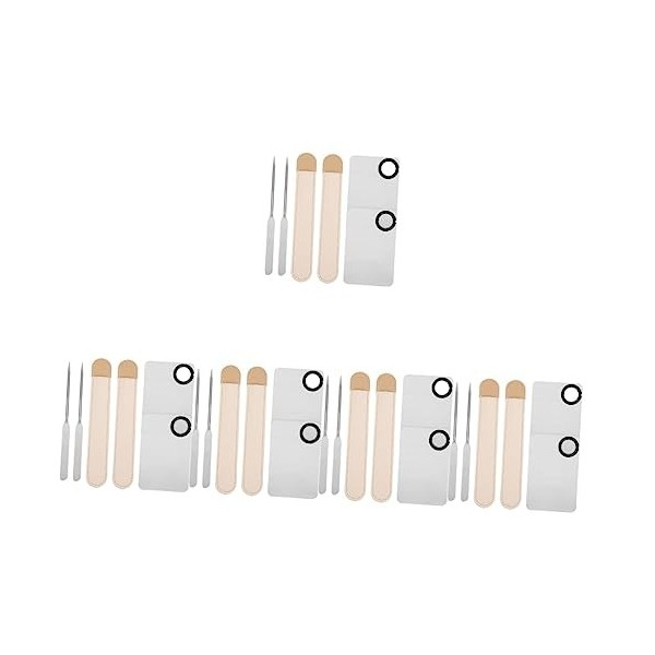 minkissy 10 Ensembles Ensemble De Palettes Spatule Fond De Teint Palette De Peinture pour La Peinture dart Dongle Fournitur