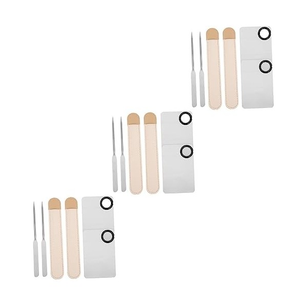 minkissy 10 Ensembles Ensemble De Palettes Spatule Fond De Teint Palette De Peinture pour La Peinture dart Dongle Fournitur