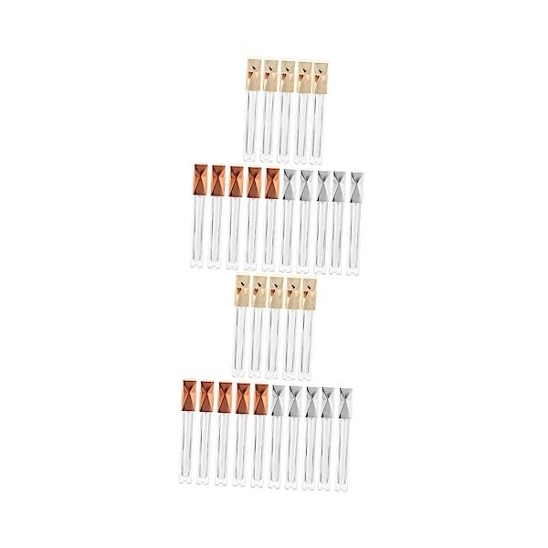 FRCOLOR 45 Pièces Tube De Rouge à Lèvres Tube De Brillant à Lèvres De Rouge à Lèvres Rechargeable Contenant De Brillant à Lèv