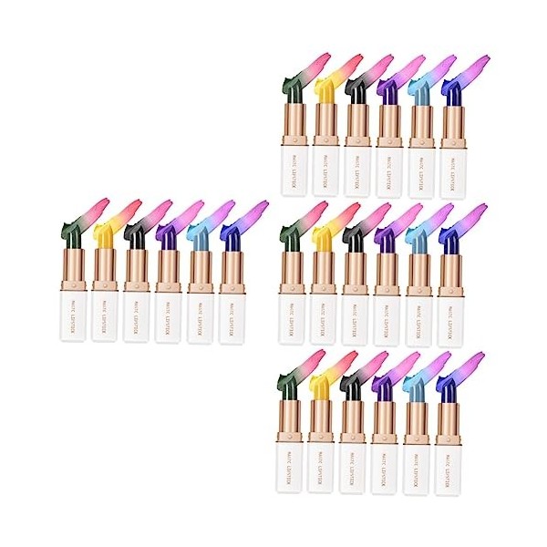 FRCOLOR 12 Pièces Rouge à Lèvres Brillant à Lèvres Coréen Brillant à Lèvres Femme Baume à Lèvres Changeant De Couleur Tache D