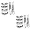 Beavorty 100 Paires Cils Noir Artificiel Pestañas Postizas Fournitures De Maquillage 3d Imitation Vison Naturel Produits De B