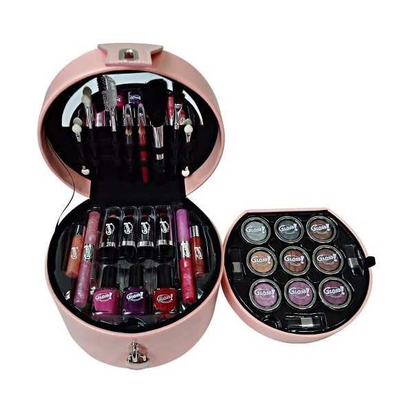 Gloss! Mallette de Maquillage 35 Pièces 8 g Glams Rose, Coffret Cadeau-Coffret Maquillage