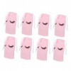 Ipetboom 200 Pcs Faisceau Sac De Rangement Cils Sacs pour Clients Cils Shampooing pour Extensions De Cils Rose Maquillage Sac