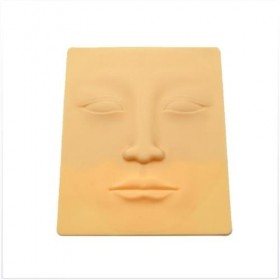 Lot de 4 feuilles dentraînement au tatouage artificielles en silicone pour les lèvres, les sourcils, la peau des yeux, la pr