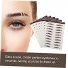 48 Pièces Autocollants Pour Sourcils Autocollant Pour Sourcils Brun Des Sourcils Transfert Instantané Autocollants Pour Sourc