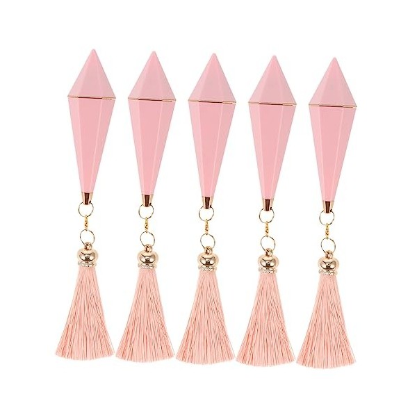 FRCOLOR 15 Pièces Tube De Rouge à Lèvres Su Brillant à Lèvres Transparent Glands Pour Porte-clés Rouge à Lèvres Rechargeable 