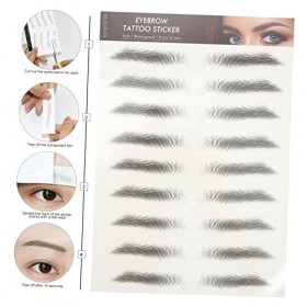 Beaupretty 48 Pcs Sourcils Autocollants Maquillage Autocollants Maquillage Autocollants Sourcils Cheveux-Sourcil Autocollants
