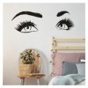 Extension de cils vinyle autocollant Mural beauté yeux Lahses vinyle décalcomanie Salon de beauté Décoration murale cils et s