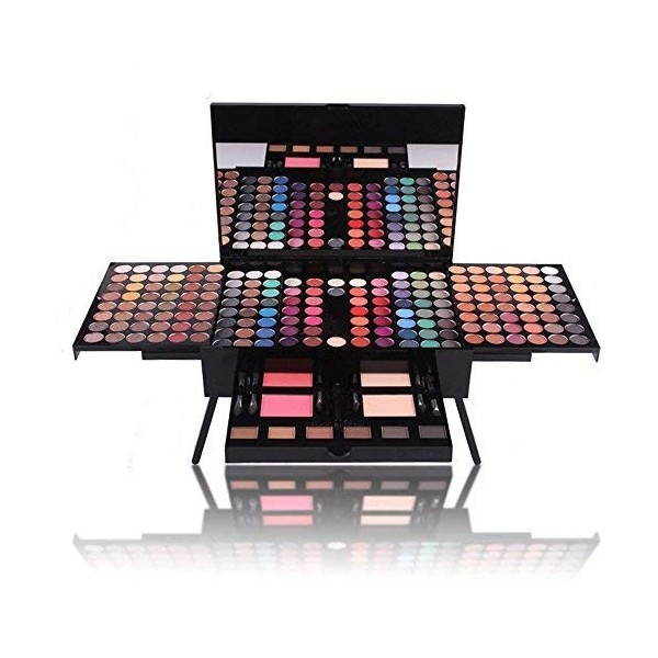 Pure Vie® 180 Couleurs Fard à Paupières Palette de Maquillage Cosmétique Set - Convient Parfaitement pour une Utilisation Pro