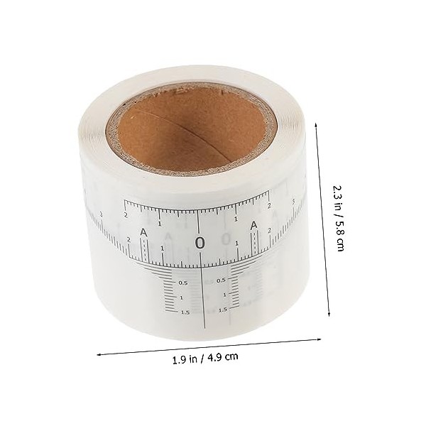 Housoutil 4 Rouleaux Règle De Des Sourcils Lame Rasoir Etiquette Autocollante Outil Détrier Autocollant De Sourcil Règle De 