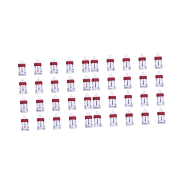 40 Pièces De Brillant À Lèvres Tube Vide Mini Rouges À Lèvres Contenants DÉchantillons Récipient Transparent Récipient DHui