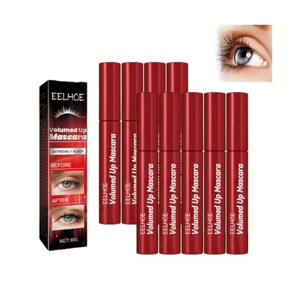 Mascara volumineux, mascara de maquillage 4d à longue tenue, mascara super long, mascara noir riche pour garder vos cils épai