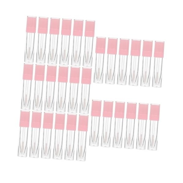 POPETPOP 24 Pièces Tube Vide De Glaçage Rond Pour Les Lèvres Tube De Brillant à Lèvres Clair Tube De Compression De Brillant 