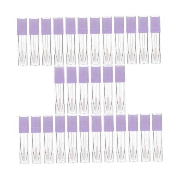 POPETPOP 24 Pièces Tube Vide De Glaçage Rond Pour Les Lèvres Tube De Brillant à Lèvres Clair Tube De Compression De Brillant 