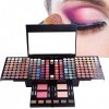 Holzsammlung 180 Couleurs Coffret Maquillage Femme Complet Rangement Palette Maquillage Palette de Maquillage Professionnel C