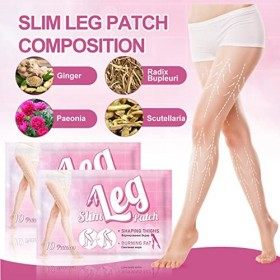 50 Pcs Jambe Minceur Patch Façonner Cuisses Respirant Fort Adhésif À Base De Plantes Skinnier Instant Lift Patches Forme Jamb