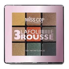 MISS COP - Palette Nuancier - couleur 03 rousse blonde – fards à paupières - fards adaptés à la couleur des cheveux - 7,2gr