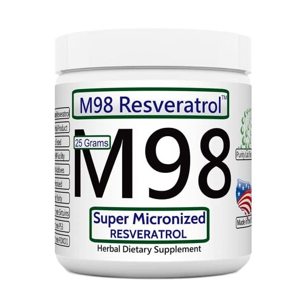 Revgenetics-M98 Super Micronized Resvératrol powder 25 gr.