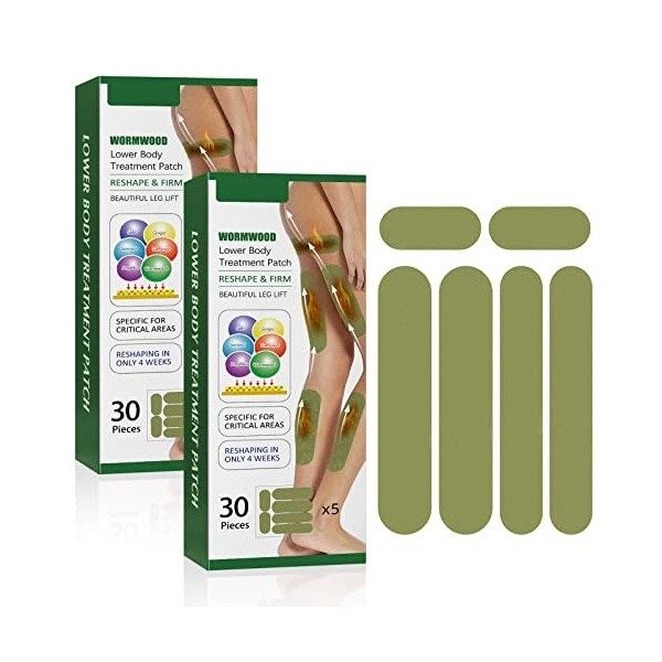 HerbalLegs Slimming Patches, patch raffermissant et réduisant la cellulite pour les cuisses, Herbal Leg Lifting Sticker, band