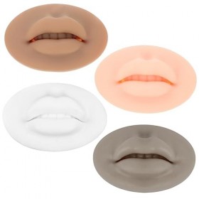 Angoily 20 Pièces Masque Pour Les Lèvres Module 3d Peau De Microblading Pour La Pratique Des Lèvres Pratique De La Peau De Mi