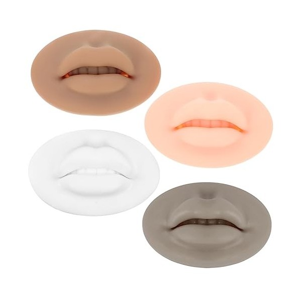 Angoily 20 Pièces Masque Pour Les Lèvres Module 3d Peau De Microblading Pour La Pratique Des Lèvres Pratique De La Peau De Mi