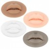 Angoily 20 Pièces Masque Pour Les Lèvres Module 3d Peau De Microblading Pour La Pratique Des Lèvres Pratique De La Peau De Mi