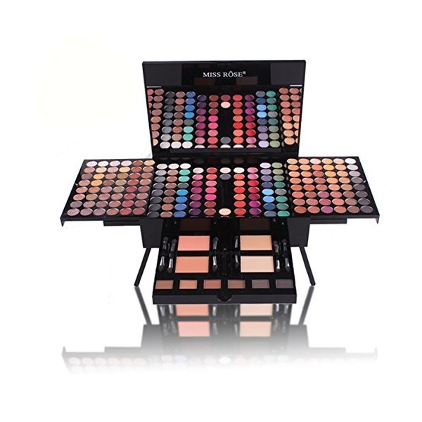 Pure Vie® 180 Couleurs Fard à Paupières Correcteur et Fard à Joues Rouge à Lèvre Palette de Maquillage Cosmétique Set - Convi