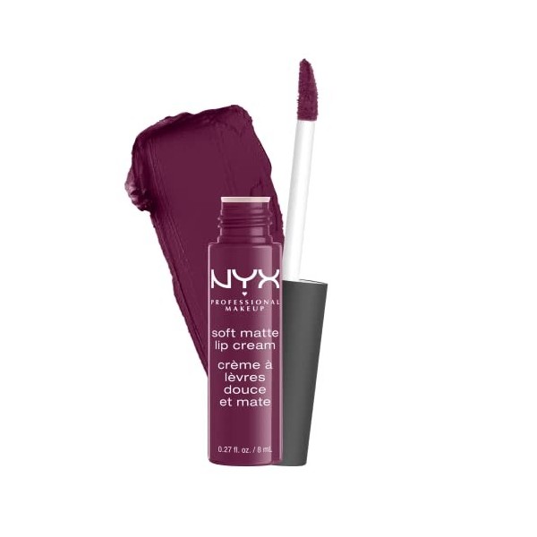 NYX Professional Makeup Rouge à Lèvres Soft Matte Lip Cream, Fini Mat Crémeux, Couleur Ultra-Pigmentée, Tenue Longue Durée, T