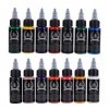 Encres de Tatouage, 30ML 14 Couleurs Dencre de Tatouage Végétale Naturelle, Encres de Maquillage Semi-pernament Pigmentées d