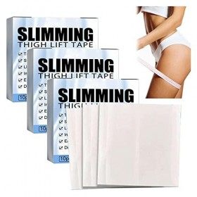 Fast_lab Lot de 30 patchs de serrage à lessence de collagène, anti-cellulite et raffermissant la cuisse, patch corporel faço