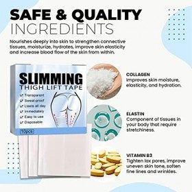 Cyhamse Bande de Jambe pour Peau affaissée - Patchs de Levage instantanés | Leg Tape Lifts Cellulite & Affaissement de la Pea