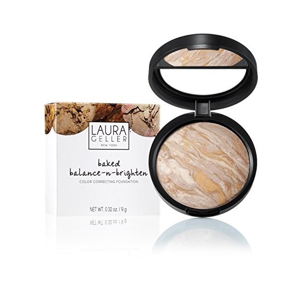 Laura Geller Balance N Brighten Baked Color Correcting Foundation in Fair SPF 15 .32 Oz. by LAURA GELLER