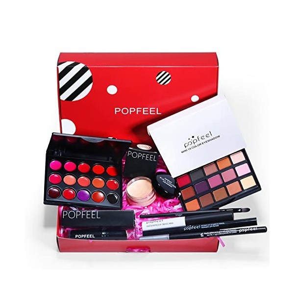 RoseFlower Kit de Maquillage Complet, Coffret de Maquillage Cosmetic Makeup Palette Cosmétique Set pour Les Femmes Filles Déb