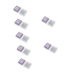 POPETPOP 14 Pièces Boîte à Cils De Fenêtre Boite Rangement Plastique Caisse Rangement Plastique Boite Plastique Boîte Carrée 