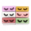 UAMOU Faux Cils 3D en vison for femme, maquillage naturel, duveteux, vaporeux, longs, 4/50/100 pièces Cheerfully Color : BLA