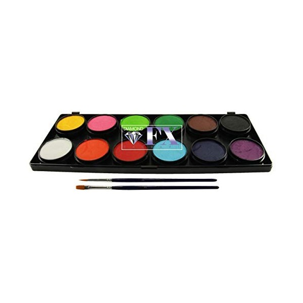 Face Paint Palette by Diamond FX Essential 12 Colors by Diamond FX