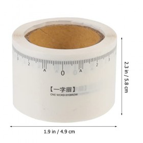 Angoily 5 Rouleaux Règle À Kit De Maquillage Outils De Maquillage Jetables Kit De Maquillage Modèle De Mise En Forme Des Poch