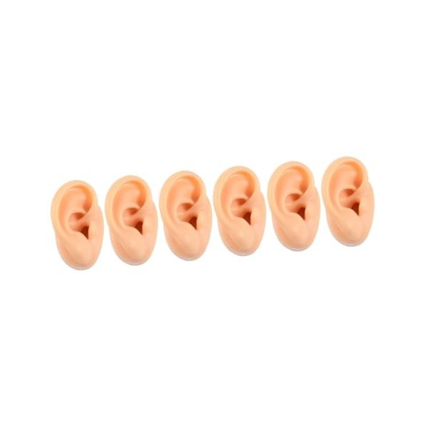 FRCOLOR 6 Pièces Modèle Doreille En Silicone Oreille En Silicone Pour Bijoux Modèle Doreille Perçante Verrouiller Le Sac Sa