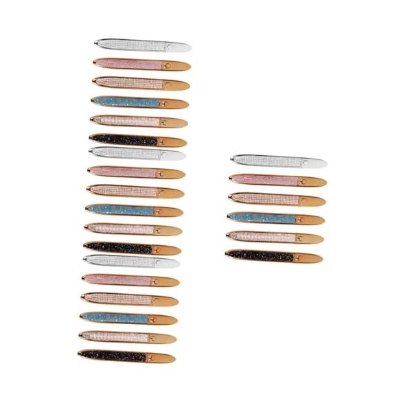 Beaupretty 12 Pcs Eye-Liner Auto-Adhésif Eye-Liner Liquide Pailleté Stylo Eye-Liner Taille-Crayon Diamant Stylo À Cils Maquil