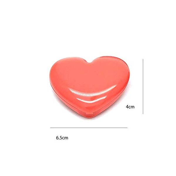 PacuM Miroir Mignon Amour Coeur Forme Vide Fard à paupières étui Rouge Rouge à lèvres boîte Pigment Palette Rechargeable Fond