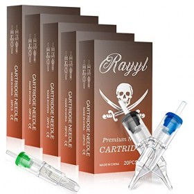 Aiguilles pour cartouche de tatouage - Rayyl 100PCS Mixed Tattoo Cartridge Needles 3RL 5RL 7RL 9RL 3RS 5RS 7RS 9RS 7M1 9M1 Ma