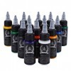 14 couleurs Encre de tatouage de pigment de tatouage, 30 ml/bouteille encre professionnelle de maquillage de tatouage dart c